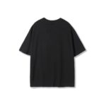 Fier De Moi T-shirt Floral Front Printing Short Sleeve Black - Image 3