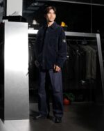 Stone Island Overshirt Corduroy Patch Pocket Shirt Navy