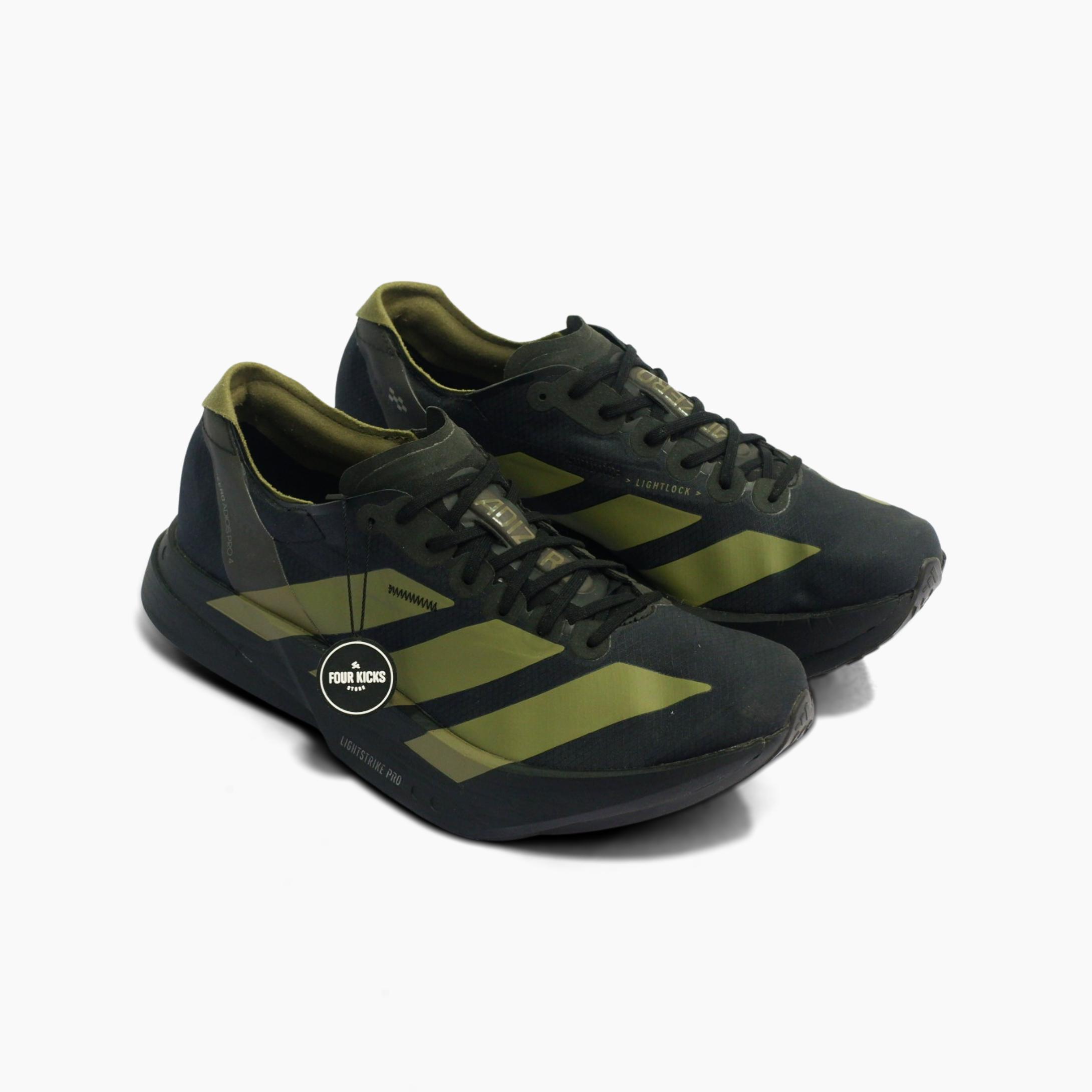 17cf574c8032454e8f5ce8870507e6a4~tplv-aphluv4xwc-origin-jpeg Adidas Adizero Adios Pro 4 Black Fokus Olive Mens JP6314 - Gambar 1