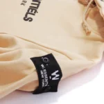 W Essentiels Hoodie Ecume Mid Logo Tan - Gambar 3
