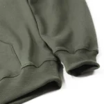 W Essentiels Hoodie Ecume Oversize Olive - Image 2