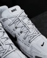 Nike P-6000 White Metallic Silver Black Unisex CD6404 107 - Gambar 4