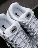 Nike P-6000 White Metallic Silver Flat Silver Black Unisex CD6404 105 - Gambar 5