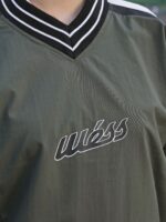 W Essentiels Crewneck Warmup Epinal Chiefs Olive/Blanc - Gambar 4