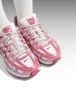 Nike P-6000 White Silt Red Peony Womens IO3496 100 - Gambar 3