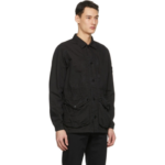 Stone Island 3 Pocket Jacket Vintage Canvas Black Tela Smerigliata - Image 2