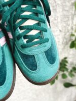 Adidas Handball Spezial Green Pink Velvet Womens JI2648 - Gambar 3