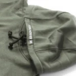 W Essentiels Hoodie Ecume Oversize Olive - Image 3
