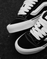 Vans Knu Skool Black White Mens VN0009QC6BT - Gambar 3