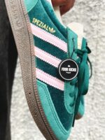 Adidas Handball Spezial Green Pink Velvet Womens JI2648 - Gambar 5