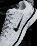 Nike P-6000 White Metallic Silver Black Unisex CD6404 107 - Gambar 5