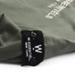 W Essentiels Hoodie Ecume Oversize Olive - Image 4
