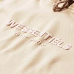 W Essentiels Hoodie Ecume Monopack Triple Tan - Gambar 5