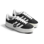 Adidas Gazelle Bold Black White Womens HQ6912
