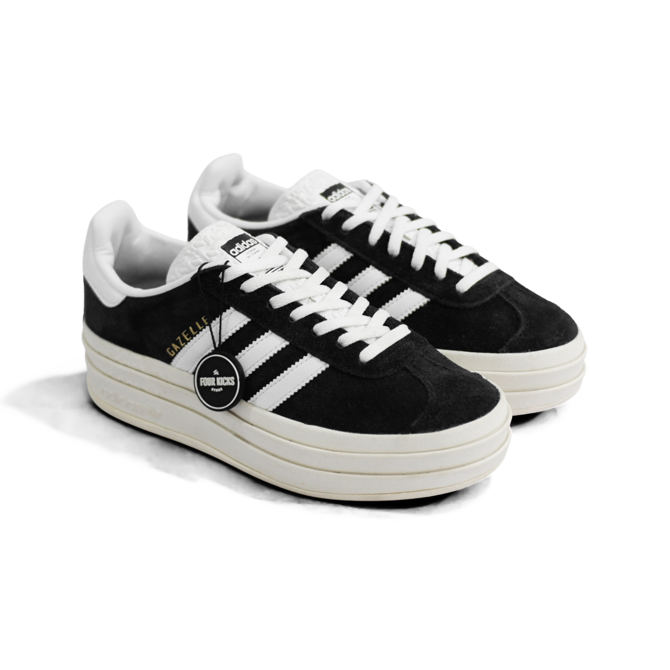 Adidas Lifestyle Shoes Gazelle Bold Black White Womens HQ6912 Adidas Gazelle Bold Black White Womens HQ6912 - Gambar 1