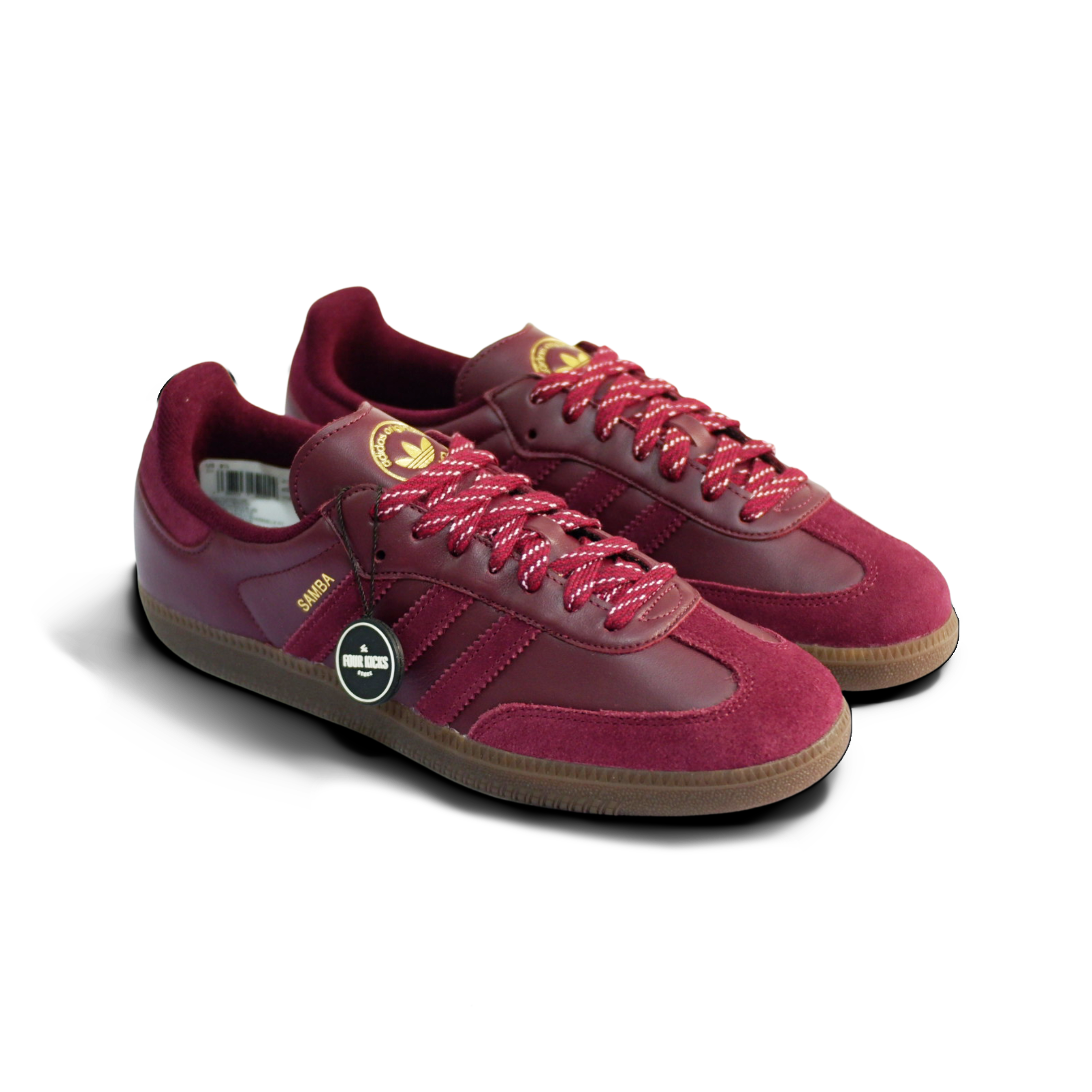 Adidas Lifestyle Shoes Samba OG Sumatra Island Series Maroon Gum Unisex Adult JR9445 (2) Adidas Samba OG Sumatra Island Series Maroon Gum Unisex JR9445 - Gambar 1