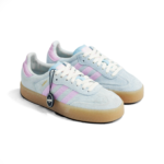 Adidas Sambae Sky Blue Purple Suede Womens JH8836