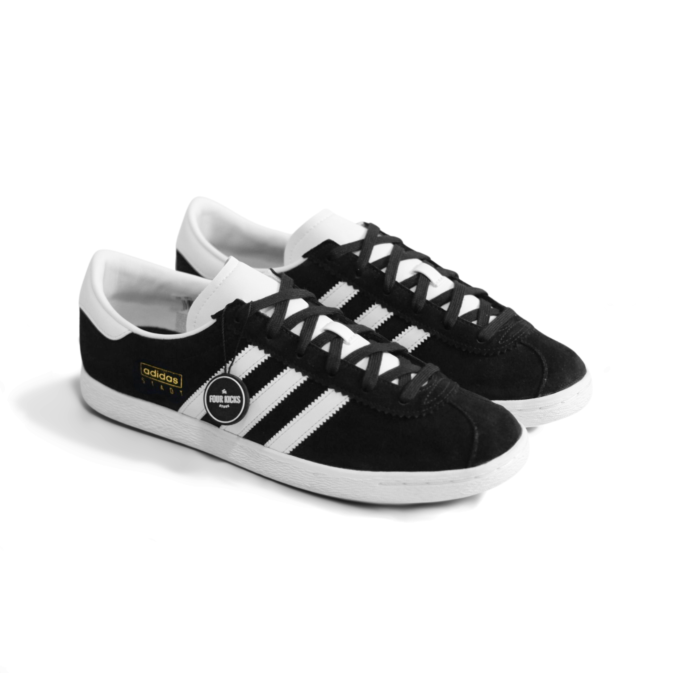 Adidas Lifestyle Stadt Black White Mens JI1882 (2) Adidas Stadt Black White Mens JI1882 - Gambar 1