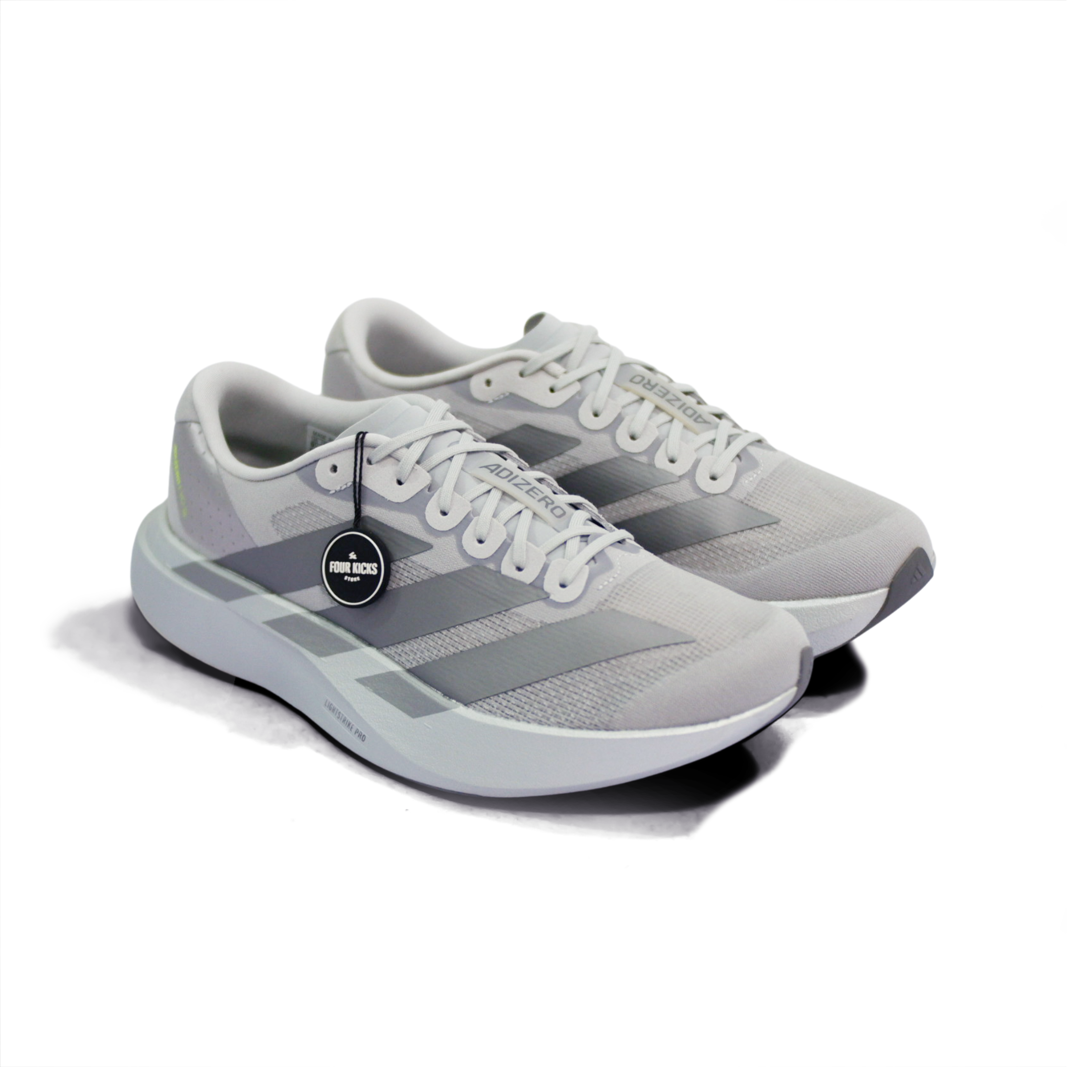 Adidas Running Shoes Adizero EVO SL Metallic Silver Mens JR3419 (2) Adidas Adizero EVO SL Silver Metallic Mens JR3419 - Gambar 1