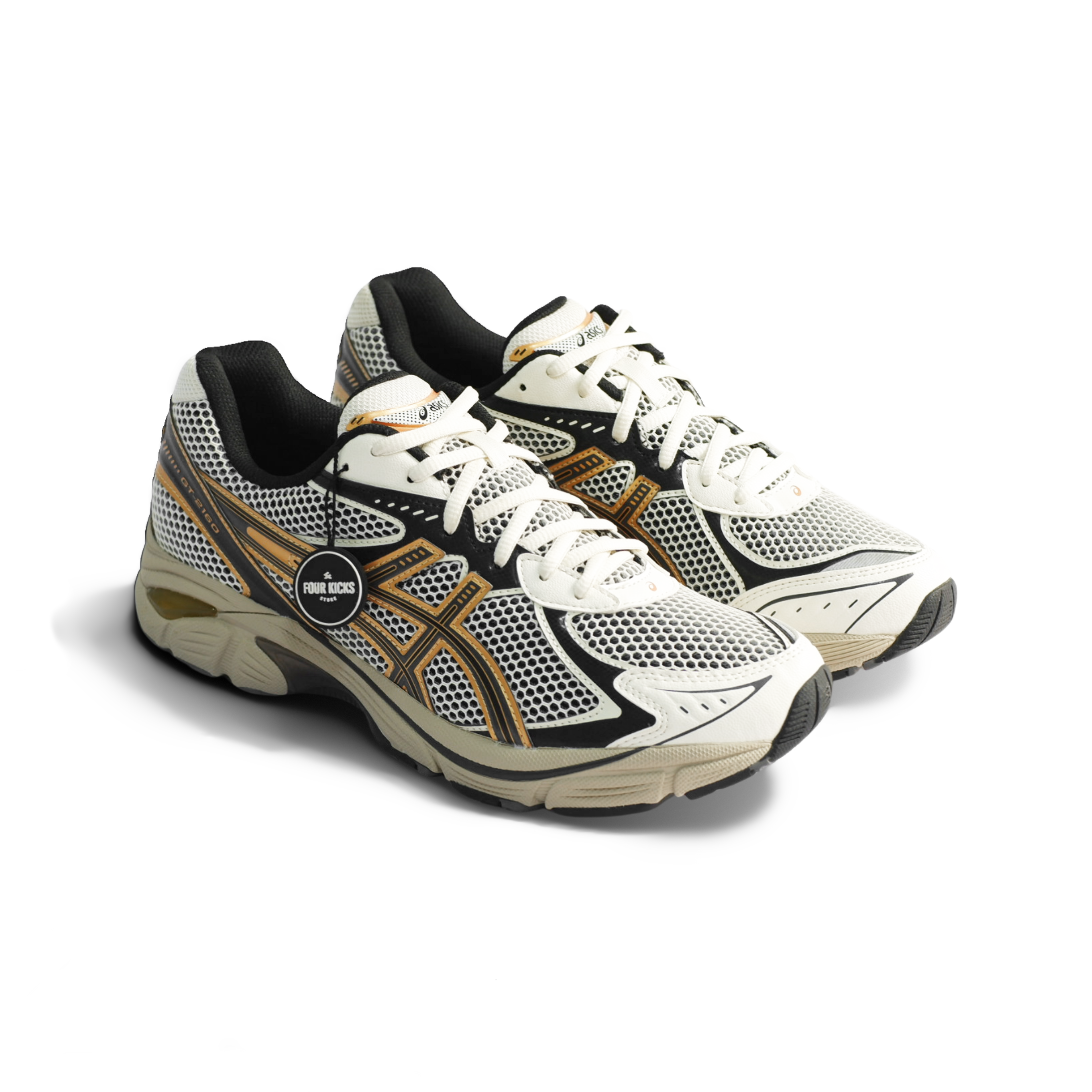 Asics Sport Lifestyle GT-2160 Cream Pure Gold Mens 1203A275-114 (2) Asics GT-2160 Cream Pure Gold Mens 1203A275 114 - Gambar 1