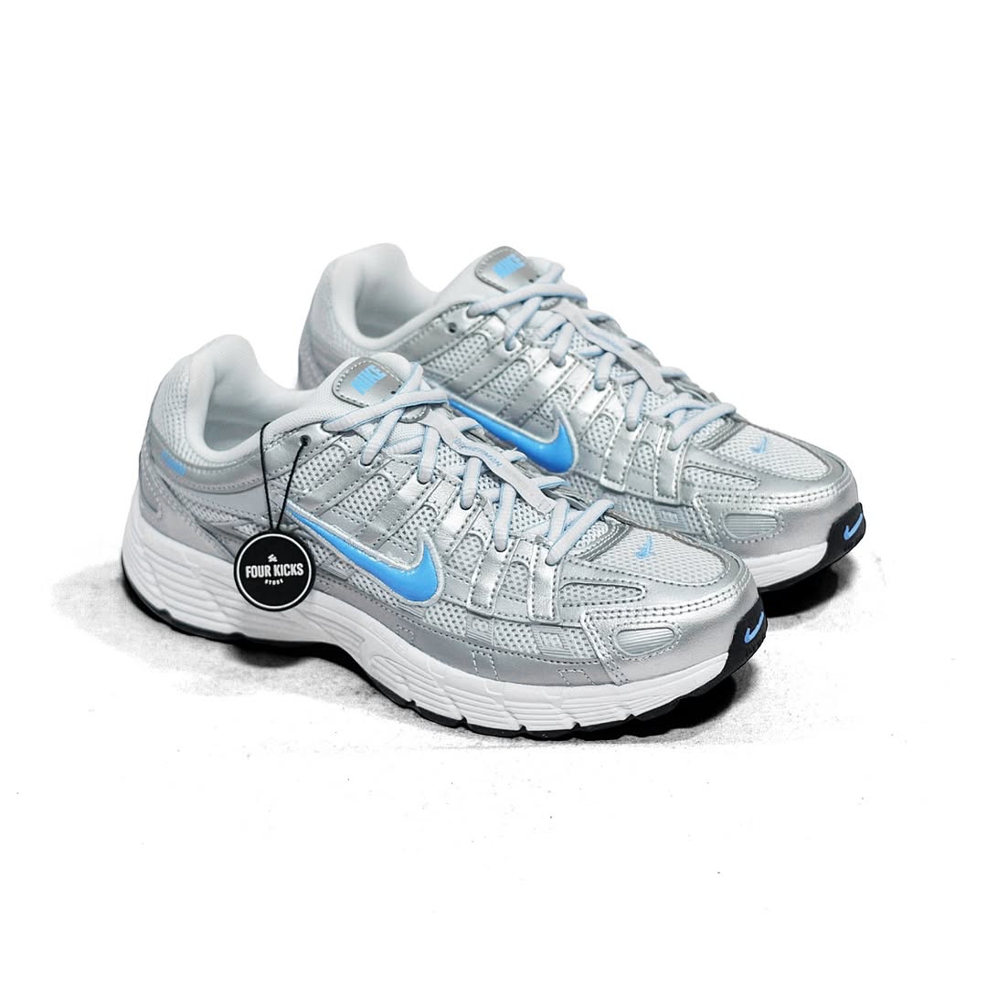 HV5064 007 Nike P-6000 Metallic Platinum Blue Carolina Unisex HV5064 007 - Gambar 1