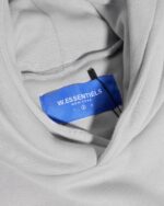 W Essentiels Hoodie Label Bleu Affinity Ref-7311 Mink Grey - Gambar 3