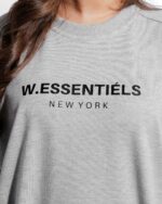 W Essentiels Crewneck Ajaccio Grey - Gambar 3