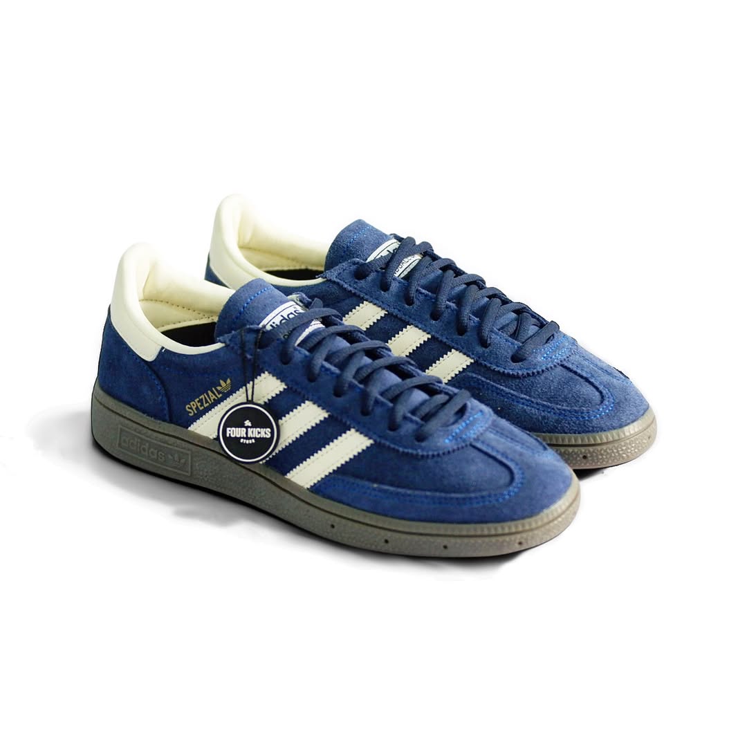 IF7087 (1) Adidas Handball Spezial Night Indigo Cream White Unisex IF7087 - Gambar 1