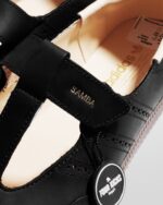 Adidas Samba Jane Leather Black Crystal Sand Gum Womens KJ3970 - Gambar 3