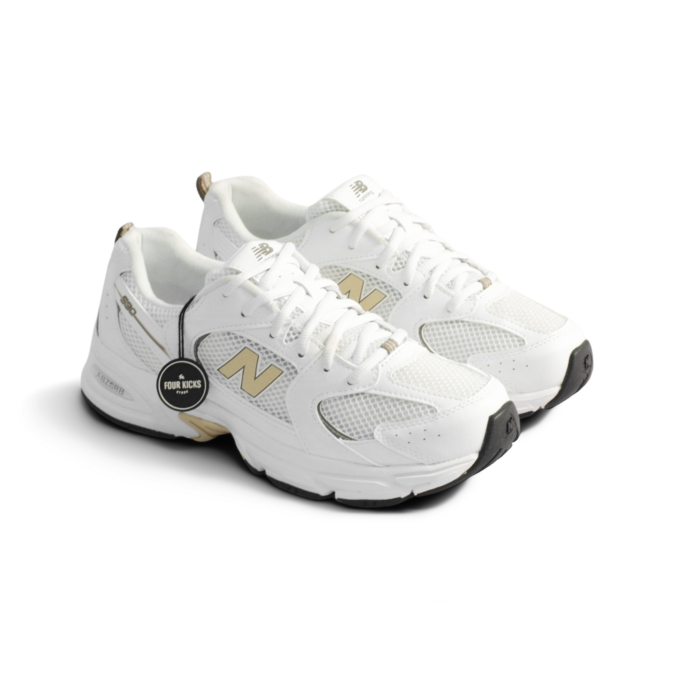 New Balance Lifestyle Shoes 530 White Beige GS GR530SO (2) New Balance 530 White Beige GS GR530SO - Gambar 1