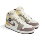 Nike Air Jordan 1 Mid Se Craft Taupe Haze Mens DM9652 102 - Gambar 2