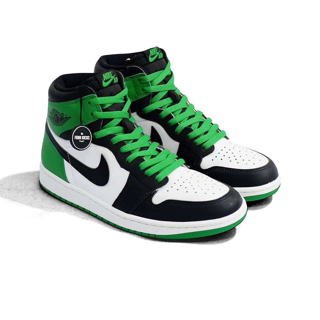 Nike Basketball Lifestyle Shoes Air Jordan 1 Retro Hi Og Lucky Green Mens DZ5485 031 Nike Air Jordan 1 Retro High OG Lucky Green Mens DZ5485 031 - Gambar 1