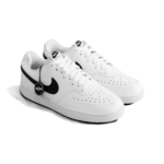 Nike Court Vision Low Next Nature White Black Leather Mens DH2987 101