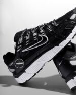 Nike P-6000 Black White Metallic Silver Mens CD6404 026 - Image 4