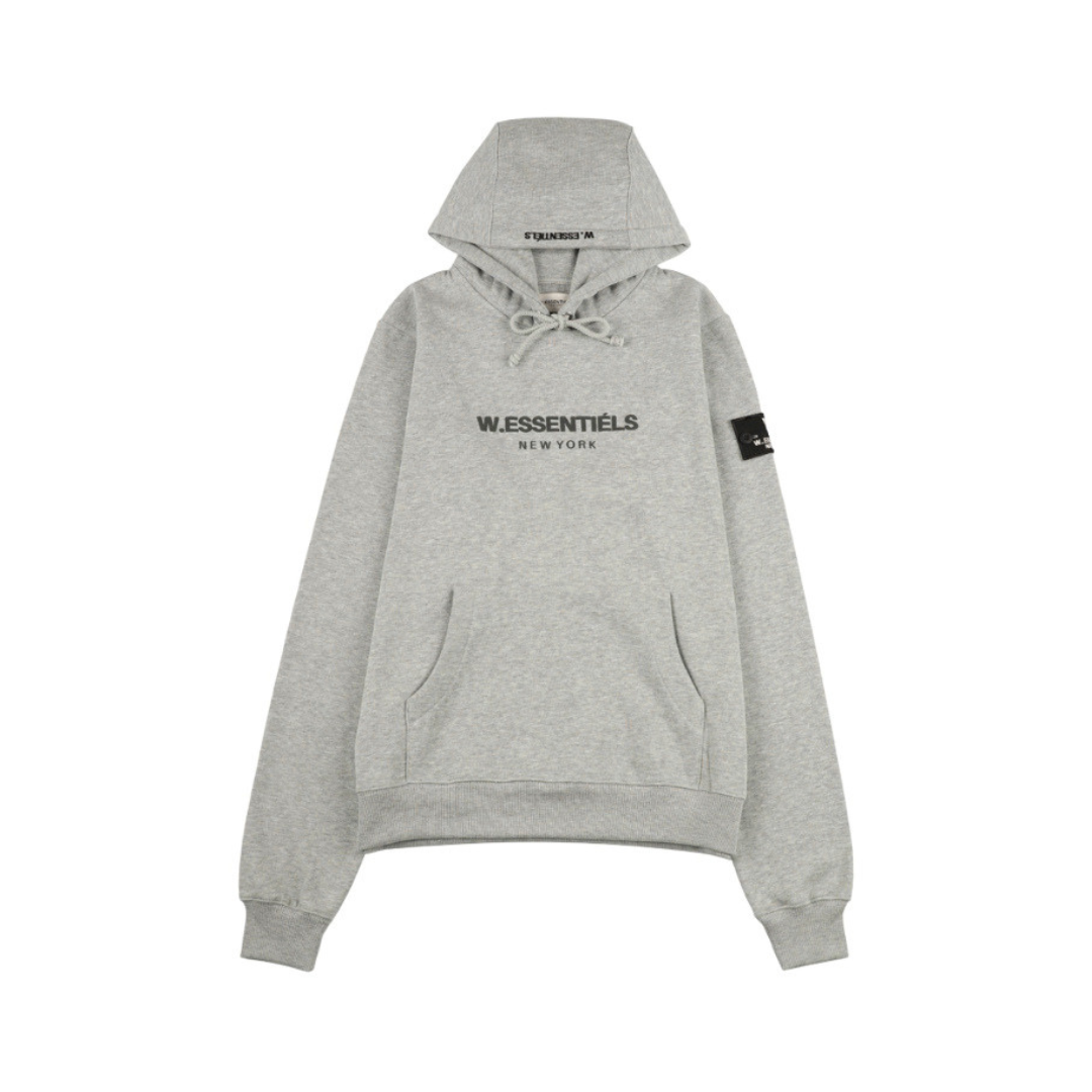 Oversize Mid Logo Misty Grey (1) W Essentiels Hoodie Ecume Oversize Mid Logo Misty Grey - Gambar 1