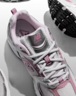 New Balance 530 Silver Metalic Rosewood Womens U53022Q - Gambar 3
