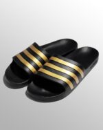 Adidas Adilette Aqua Slides Gold Metallic EG1758 - Gambar 2
