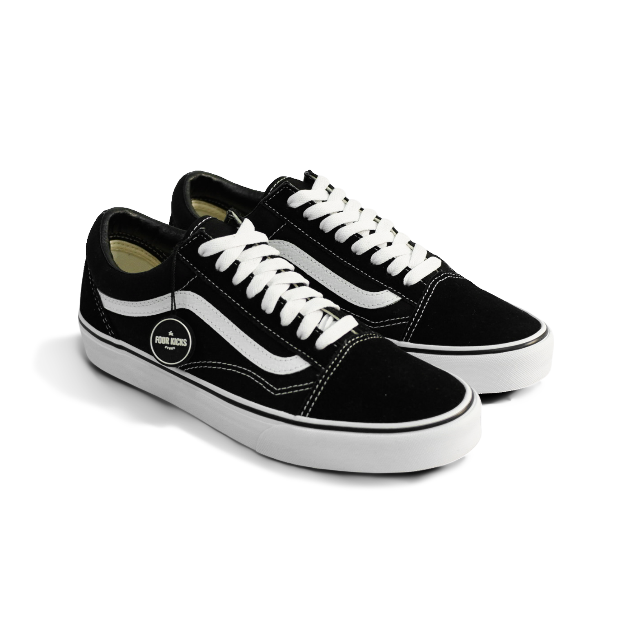 Vans Lifestyle Shoes Classic Old Skool Black White Unisex Adult VN000D3HY28 (1) Vans Classic Old Skool Black White Unisex VN000D3HY28 - Gambar 1