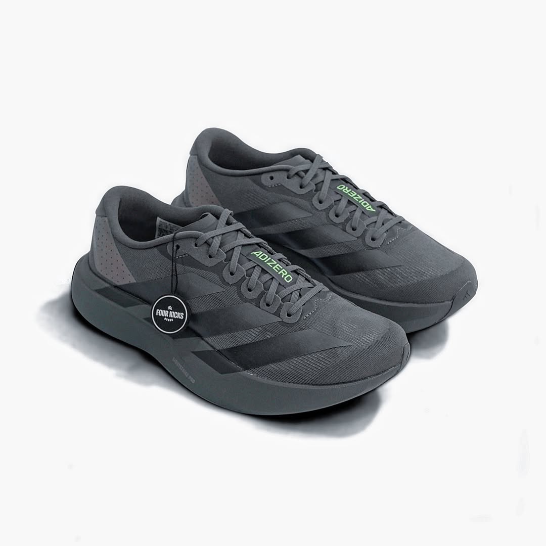 bb6e8eaecd084e11a258db54a4896e96~tplv-aphluv4xwc-origin-jpeg Adidas Adizero EVO SL Grey Black Lime Burst Mens KJ1364 - Gambar 1