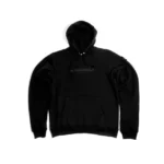 W Essentiels Hoodie Ecume Oversize Monopack Noir Black - Image 6