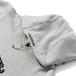 W Essentiels Hoodie Ecume Oversize Misty Grey - Image 3