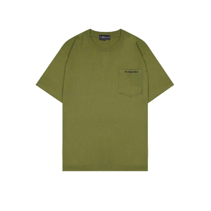 id-11134207-7qul0-lesfi7vzsd655e W Essentiels Tee Boxy Cut Pocket Classic Olive - Image 1