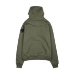 W Essentiels Hoodie Ecume Oversize Olive - Image 5