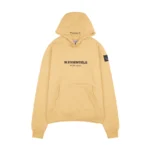 W Essentiels Hoodie Ecume Mid Logo Tan