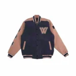 W Essentiels Steinway Collegiate Varsity Jacket Midnight Peach