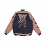W Essentiels Steinway Collegiate Varsity Jacket Midnight Peach - Image 2