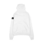 W Essentiels Hoodie Ecume Mid Logo White - Image 5