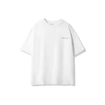 Fier De Moi Tshirt Flower Back Printing Short Sleeve White - Image 2