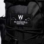 W Essentiels Alsace Backpack with Corduroy Detail Black - Image 3