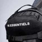 W Essentiels Alsace Backpack with Corduroy Detail Black - Image 4